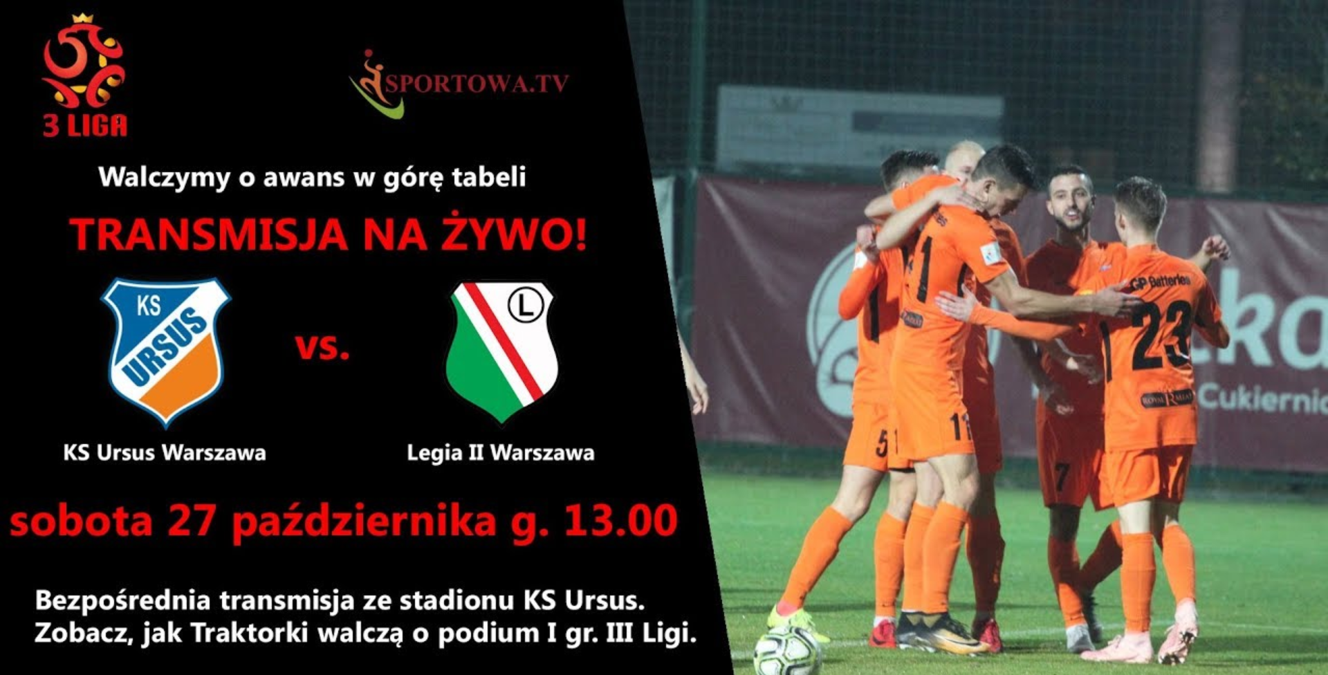 URSUS Warszawa Vs LEGIA II Warszawa Relacja LIVE Ursus Warszawa